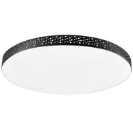 Lampy sufitowe - Ledowy plafon Moon 321947 Polux 18W 4000K okrągły czarny biały - miniaturka - grafika 1