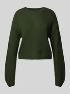 Swetry damskie - Sweter z dzianiny z okrągłym dekoltem model ‘MAYSA’ - miniaturka - grafika 1