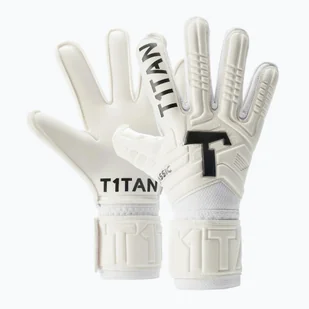 Rękawice bramkarskie dziecięce T1TAN Classic 1.0 White-Out Junior FP white - Piłka nożna - miniaturka - grafika 1