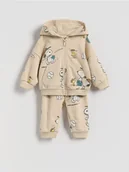 Komplety dla niemowląt - Reserved - Bawełniany komplet Snoopy - beżowy - miniaturka - grafika 1