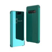 Etui i futerały do telefonów - Flip View futerał etui z klapką Samsung Galaxy S10 zielony - miniaturka - grafika 1