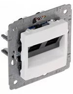 Gniazdka elektryczne - Legrand Cariva Gniazdo 2xRJ45 kat.6 UTP 773642 - miniaturka - grafika 1