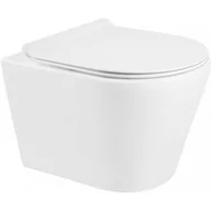 Miski WC - Miska WC Rimless z deską wolnoopadającą slim MEXEN Rico, biała - miniaturka - grafika 1