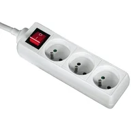 Listwy zasilające - Listwa zasilająca HAMA Standard 3gn, 3m Biały P2223742 - miniaturka - grafika 1