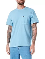 Koszulki męskie - Lee Męski t-shirt z kieszeniami, Ice Blue, 3XL, niebieski (Ice Blue), 3XL - miniaturka - grafika 1