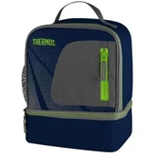 Akcesoria turystyczne - THERMOS Dwukomorowy termoutwardzalny niebieski 3,9 l - miniaturka - grafika 1