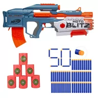 Zabawki militarne - Nerf Elite 2.0 MotoBlitz F5872 + cele + 50 strzałek waffle - miniaturka - grafika 1