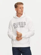 Bluzy męskie - Guess Bluza M4YQ36 K9Z21 Biały Regular Fit - miniaturka - grafika 1