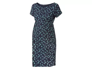 Odzież ciążowa - esmara Sukienka ciążowa z bawełny organicznej (XL (48/50), We wzory/ granatowy) - grafika 1