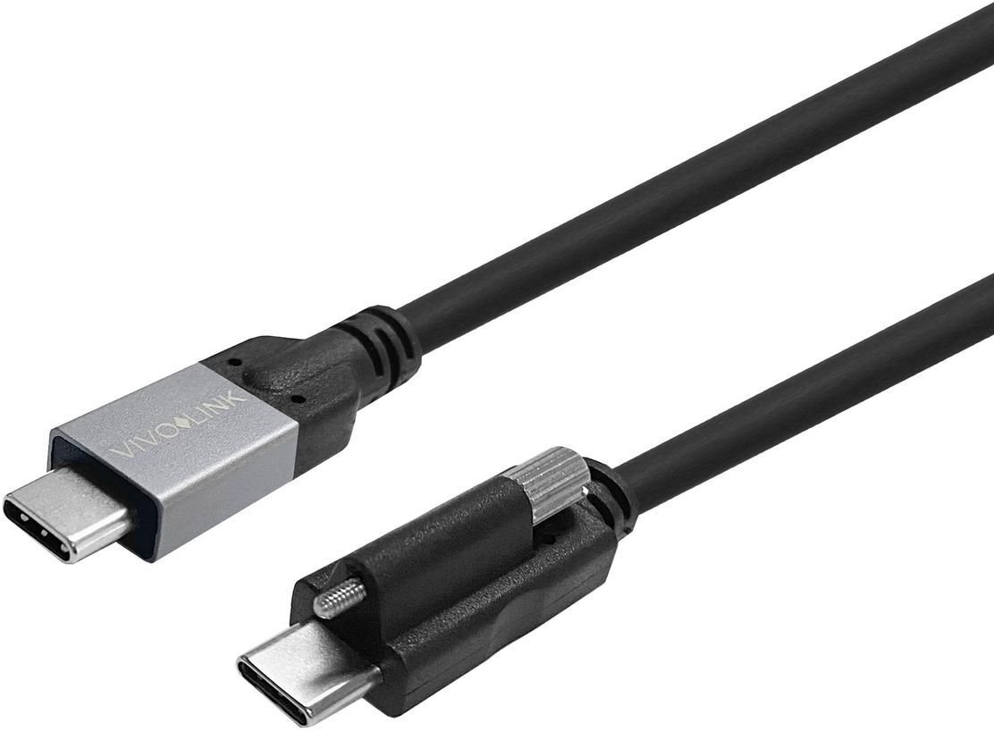 VivoLink USB-C Screw to USB-C Cable 8m PROUSBCMMS8