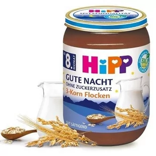 HiPP, Bio, kaszka mleczna 3 zboża na sen, 250 g - Kaszki dla dzieci - miniaturka - grafika 1