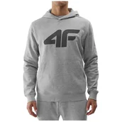 Bluzy sportowe męskie - Męska bluza 4F Sweatshirt M0950 Rozmiar: L / Kolor: jasnoszary - miniaturka - grafika 1