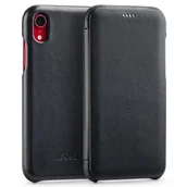 Etui i futerały do telefonów - moVear Etui Skórzane slim Apple iPhone Xr czarne pokrowiec MOVEAR AIPXRS0S0BKVBR - miniaturka - grafika 1