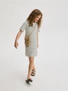 Sukienki i spódniczki dla dziewczynek - Reserved - Prążkowana sukienka - wielobarwny - miniaturka - grafika 1