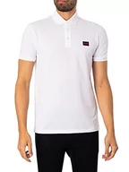 Koszulki męskie - HUGO Męska koszulka polo Dereso232, Open White127, L, Open White127, L - miniaturka - grafika 1