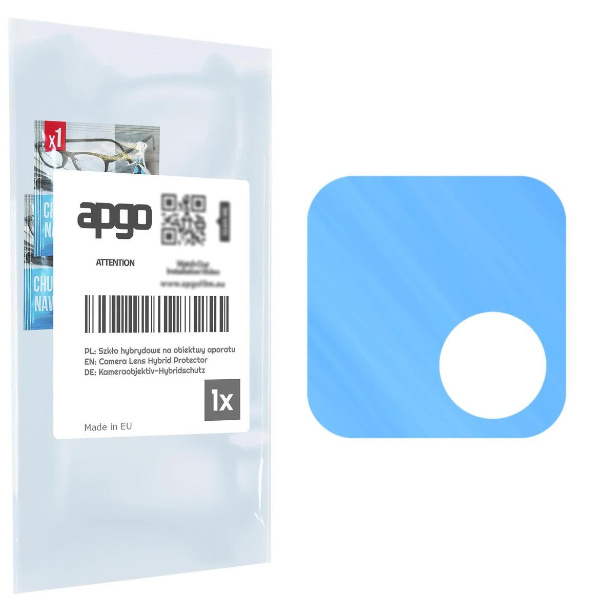 1x Szkło hybrydowe na aparat obiektyw kamerę 9H do Umidigi Note 90 - apgo hybrid Camera Lens Protector