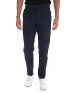 Spodenki męskie - BOSS Męskie spodnie Schino-Taber-1 Tapered-Fit z mieszanki bawełny o strukturze plastra miodu, granatowy, 33W / 32L - miniaturka - grafika 1