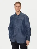 Koszule męskie - Guess Koszula M5RH22 WFKE0 Granatowy Regular Fit - miniaturka - grafika 1