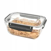 Pojemniki kuchenne - Pojemnik prostokąt Lock&Fresh 1,4 l antracyt - miniaturka - grafika 1