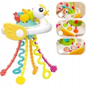 Zabawki sensoryczne - ZABAWKA SENSORYCZNA DLA NIEMOWLĄT MONTESSORI GRYZAK 5w1 POP IT KLUCZYKI - miniaturka - grafika 1