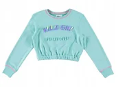Bluzy damskie - Replay Miętowa Bluza Dziecięca z Nadrukiem Wild Girl 176 K_a - miniaturka - grafika 1