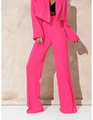Komplety damskie - Garnitur z szerokimi spodniami HAJAM - fuksjowy - miniaturka - grafika 1