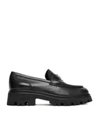 Półbuty damskie - Badura Loafersy C-AUSTYN-24605PE Czarny - miniaturka - grafika 1