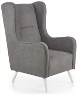 Fotele - Fotel wypoczynkowy ELIOR Narin, popielaty, 85x67x114 cm - miniaturka - grafika 1