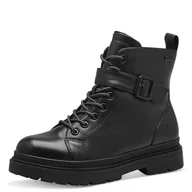 Kozaki damskie - Tamaris Comfort damskie buty z podszewką Tex i Extra Grip, modne kozaki, Black Nappa, 39 EU, Czarna papka, 39 EU - miniaturka - grafika 1
