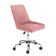 Fotele i krzesła biurowe - Różowy obrotowy fotel biurowy - Attanis - miniaturka - grafika 1