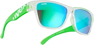 Uvex Okulary rowerowe dziecięce sportstyle 508 clear green 4043197264981 - Okulary sportowe - miniaturka - grafika 1