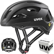 Kaski rowerowe - Kask rowerowy Uvex City Stride Mips 53-56 cm black matt - miniaturka - grafika 1