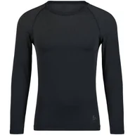 Bluzy męskie - Bluza termoaktywna męska Odlo Performance Light Eco BL Top Crew Neck LS - miniaturka - grafika 1