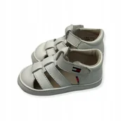 Buciki dla niemowląt - Buty niechodki białe dziecięce TOMMY HILFIGER - miniaturka - grafika 1