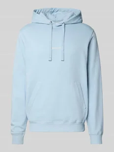 Bluza z kapturem, kieszenią kangurką i wyhaftowanym logo - Bluzy męskie - miniaturka - grafika 1