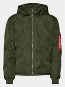 Kurtki męskie - Alpha Industries Kurtka przejściowa Logo 108107 Zielony Regular Fit - miniaturka - grafika 1