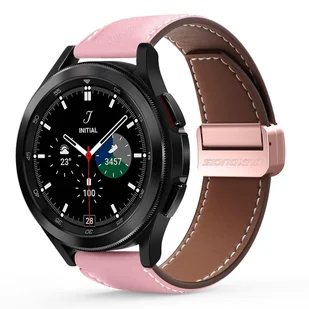 DUX DUCIS YA - pasek z naturalnej skóry do Apple Watch 38/40/41mm różowy - Akcesoria do smartwatchy - miniaturka - grafika 1