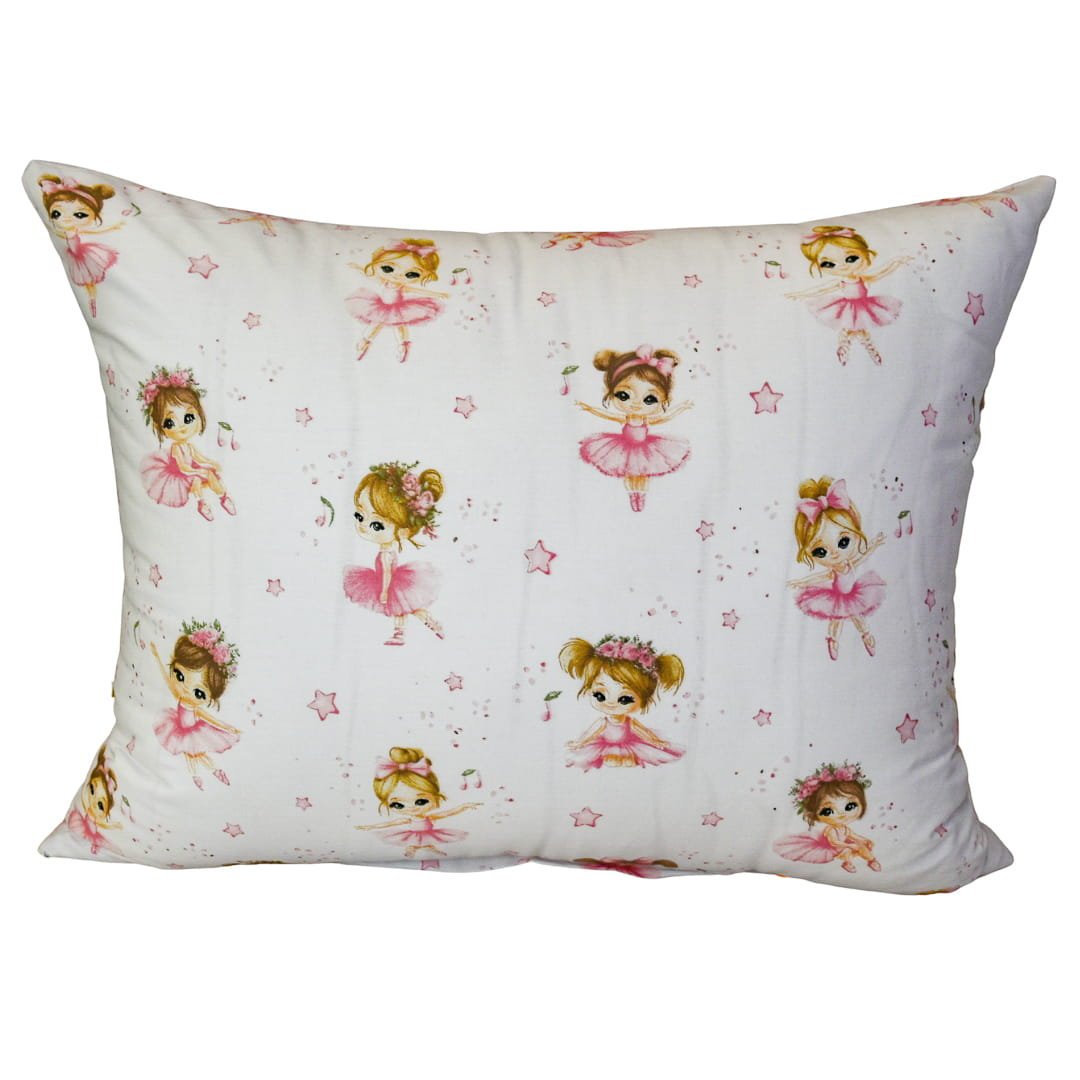 Poszewka Dziecięca 50x60 Bawełniana Baletnice Róż Wysoka Jakość Polski Producent