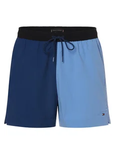 Tommy Hilfiger Męskie spodenki kąpielowe Mężczyźni niebieski jednolity, XL - Spodenki męskie - miniaturka - grafika 1