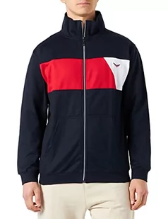 Trigema Męska bluza 674126122, granatowa, XXL, grantowy, XXL - Bluzy męskie - miniaturka - grafika 1