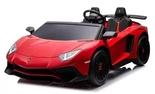 Auto-Kids.Pl Ogromy 2 Os. Lamborghini Aventador Sv -24V 2X 200W - Czerwony - Pojazdy elektryczne dla dzieci - miniaturka - grafika 1