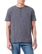 Koszulki męskie - Camel Active Męski T-Shirt, Niebieski Night Blue, M - miniaturka - grafika 1