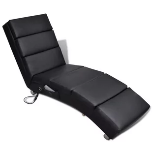 vidaXL Elektryczny fotel do masażu, czarny - Fotele - miniaturka - grafika 1