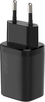 Ładowarka Maxximus Ład. sieć. MX Carbon 30W PD+QC, USB-A+C BLACK / CZARNY