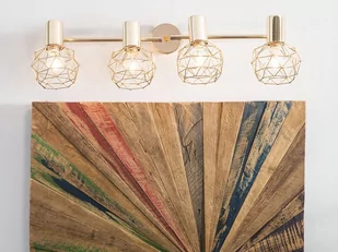 Beliani Lampa sufitowa złota CHENAB - Lampy sufitowe - miniaturka - grafika 1