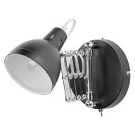 Lampy pozostałe - Beliani Lampa ścienna czarna HARRINGTON - miniaturka - grafika 1