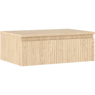 Mexen Rivel szafka łazienkowa podumywalkowa 70 cm z blatem, 1 szuflada, ryflowana , dąb - 91A20-07023-1-BFC81 - Szafki łazienkowe - miniaturka - grafika 1