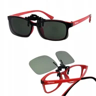 Okulary przeciwsłoneczne - LUSTRZANKi NAKŁADKA PRZECIWSŁONECZNA na okulary uchylna z polaryzacją - miniaturka - grafika 1