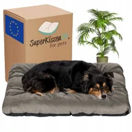 Legowiska dla psów - Legowisko dla psa XXL kojec łózko posłanie poduszka 120x80 LEN wododoporna - miniaturka - grafika 1