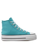 Trampki damskie - Converse Trampki Chuck Taylor All Star Lift Platform Stars A06492C Turkusowy - miniaturka - grafika 1